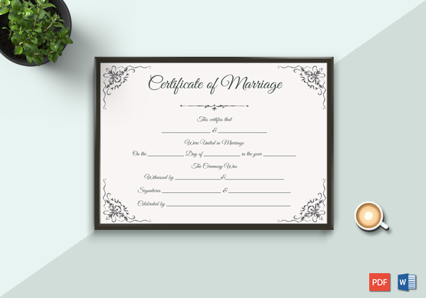 Marriage Certificate (Light, Sliver)