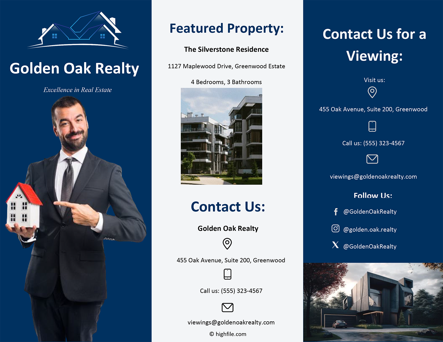 Real Estate Brochure Template - Word and Google Docs 