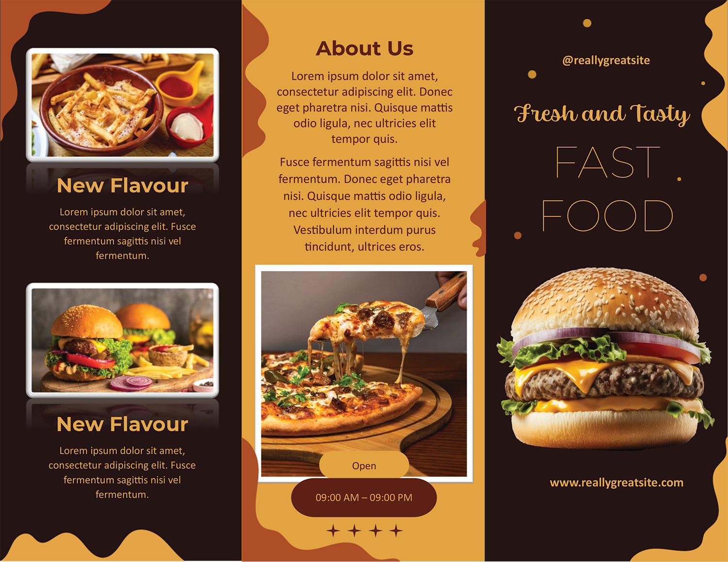 Modern Food Brochure Template Page 01
